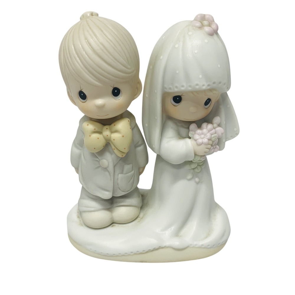Vintage Enesco Brideβ & Groom 1979 The Lord Bless You And Keep You Wedding Gift